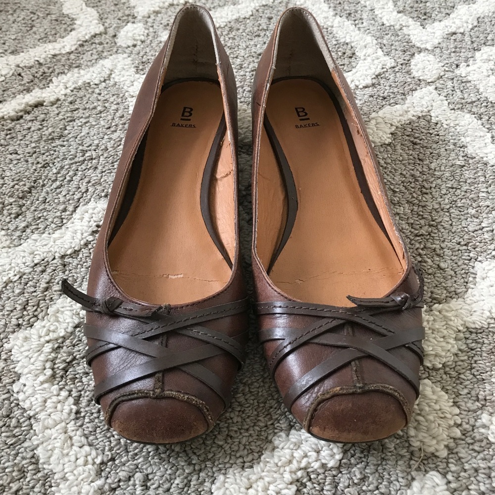 Bakers Leather Flats